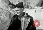 Image de sculpture sur neige Lake Placid New York USA, 1954, de la seconde 47 séquences d'archives historiques vidéo 65675069892