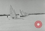 Immagine di Ice boat race Michigan United States USA, 1954, secondo 8 filmato di repertorio 65675069894