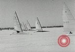 Immagine di Ice boat race Michigan United States USA, 1954, secondo 12 filmato di repertorio 65675069894