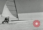 Immagine di Ice boat race Michigan United States USA, 1954, secondo 14 filmato di repertorio 65675069894