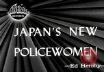 Standbild policewomen Tokio Japan, 1946, aus Sekunde 1 historischem Filmmaterial Videoclip 65675069952