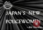Standbild policewomen Tokio Japan, 1946, aus Sekunde 3 historischem Filmmaterial Videoclip 65675069952