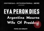 Immagine di Eva Peron della morte Buenos Aires Argentina, 1952, secondo 5 filmato di repertorio 65675069999