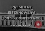 Image Dwight Eisenhower Washington DC USA, 1958, de la seconde 6 séquences d'archives historiques vidéo 65675070006