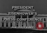 Image Dwight Eisenhower Washington DC USA, 1958, de la seconde 7 séquences d'archives historiques vidéo 65675070006