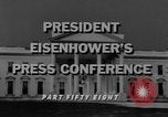 Image Dwight Eisenhower Washington DC USA, 1958, de la seconde 9 séquences d'archives historiques vidéo 65675070006