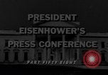 Image Dwight Eisenhower Washington DC USA, 1958, de la seconde 11 séquences d'archives historiques vidéo 65675070006