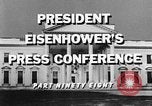 Standbild Dwight Eisenhower Washington DC USA, 1959, aus Sekunde 3 historischem Filmmaterial Videoclip 65675070008