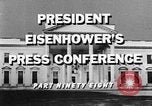 Standbild Dwight Eisenhower Washington DC USA, 1959, aus Sekunde 4 historischem Filmmaterial Videoclip 65675070008