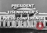 Standbild Dwight Eisenhower Washington DC USA, 1959, aus Sekunde 5 historischem Filmmaterial Videoclip 65675070008