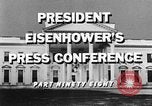 Standbild Dwight Eisenhower Washington DC USA, 1959, aus Sekunde 6 historischem Filmmaterial Videoclip 65675070008