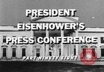 Standbild Dwight Eisenhower Washington DC USA, 1959, aus Sekunde 7 historischem Filmmaterial Videoclip 65675070008