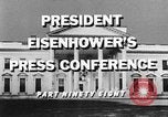 Standbild Dwight Eisenhower Washington DC USA, 1959, aus Sekunde 9 historischem Filmmaterial Videoclip 65675070008