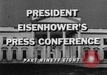 Standbild Dwight Eisenhower Washington DC USA, 1959, aus Sekunde 11 historischem Filmmaterial Videoclip 65675070008