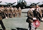 Image of 351st Bomb Group Military award ceremony England United Kingdom, 1943, second 15 stock footage video 65675070032