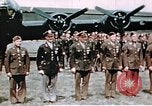 Image of 351st Bomb Group Military award ceremony England United Kingdom, 1943, second 32 stock footage video 65675070032