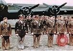 Image of 351st Bomb Group Military award ceremony England United Kingdom, 1943, second 33 stock footage video 65675070032