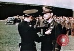 Image of 351st Bomb Group Military award ceremony England United Kingdom, 1943, second 48 stock footage video 65675070032