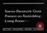 Image of remodeled living room United States USA, 1935, second 7 stock footage video 65675070080