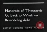 Image of recovery of building industry United States USA, 1935, second 8 stock footage video 65675070082