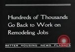 Image of recovery of building industry United States USA, 1935, second 9 stock footage video 65675070082