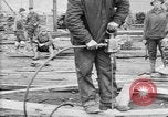 Image of 106th Engineers constructing a warehouse Brest France, 1918, second 48 stock footage video 65675070083
