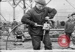 Image of 106th Engineers constructing a warehouse Brest France, 1918, second 53 stock footage video 65675070083