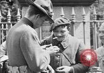 Image of U.S. soldiers and French people in World War I Brest France, 1918, second 39 stock footage video 65675070086