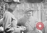 Image of U.S. soldiers and French people in World War I Brest France, 1918, second 50 stock footage video 65675070086