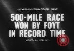 Standbild internationalen 500-Meilen Rennen Gewinnspiele Indianapolis Indiana USA, 1961, aus Sekunde 1 historischem Filmmaterial Videoclip 65675070099