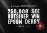 Standbild Epsom Derby Epsom Surrey England, 1961, aus Sekunde 1 historischem Filmmaterial Videoclip 65675070100