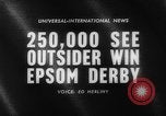 Standbild Epsom Derby Epsom Surrey England, 1961, aus Sekunde 3 historischem Filmmaterial Videoclip 65675070100