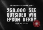 Standbild Epsom Derby Epsom Surrey England, 1961, aus Sekunde 4 historischem Filmmaterial Videoclip 65675070100