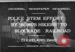 Standbild Mitglieder der Bonus Armee Cleveland Ohio USA, 1932, aus Sekunde 1 historischem Filmmaterial Videoclip 65675070131