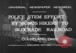 Standbild Mitglieder der Bonus Armee Cleveland Ohio USA, 1932, aus Sekunde 4 historischem Filmmaterial Videoclip 65675070131