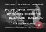 Standbild Mitglieder der Bonus Armee Cleveland Ohio USA, 1932, aus Sekunde 9 historischem Filmmaterial Videoclip 65675070131