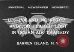 Standbild aviator Stanislaus Hausner New York United States USA, 1932, aus Sekunde 1 historischem Filmmaterial Videoclip 65675070134
