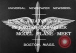 Standbild Modell Flugzeuge Boston Massachusetts USA, 1932, aus Sekunde 10 historischem Filmmaterial Videoclip 65675070138