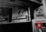 Image of bare shelves at supermarket United States USA, 1962, second 9 stock footage video 65675070172