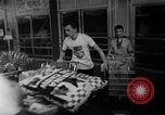 Image of bare shelves at supermarket United States USA, 1962, second 40 stock footage video 65675070172