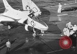Image of F4D Skyray aircraft Atlantic Ocean, 1954, second 7 stock footage video 65675070188