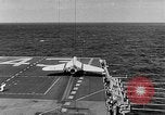 Image of F4D Skyray aircraft Atlantic Ocean, 1954, second 17 stock footage video 65675070188
