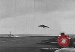 Image of F4D Skyray aircraft Atlantic Ocean, 1954, second 28 stock footage video 65675070188