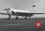 Image of F4D Skyray aircraft Atlantic Ocean, 1954, second 32 stock footage video 65675070188