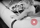 Image of modern kitchen New York City USA, 1954, second 12 stock footage video 65675070193