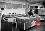 Image of modern kitchen New York City USA, 1954, second 42 stock footage video 65675070193