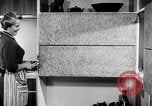 Image of modern kitchen New York City USA, 1954, second 43 stock footage video 65675070193