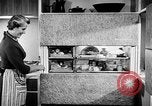 Image of modern kitchen New York City USA, 1954, second 45 stock footage video 65675070193