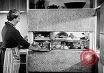 Image of modern kitchen New York City USA, 1954, second 46 stock footage video 65675070193