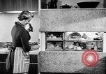 Image of modern kitchen New York City USA, 1954, second 49 stock footage video 65675070193
